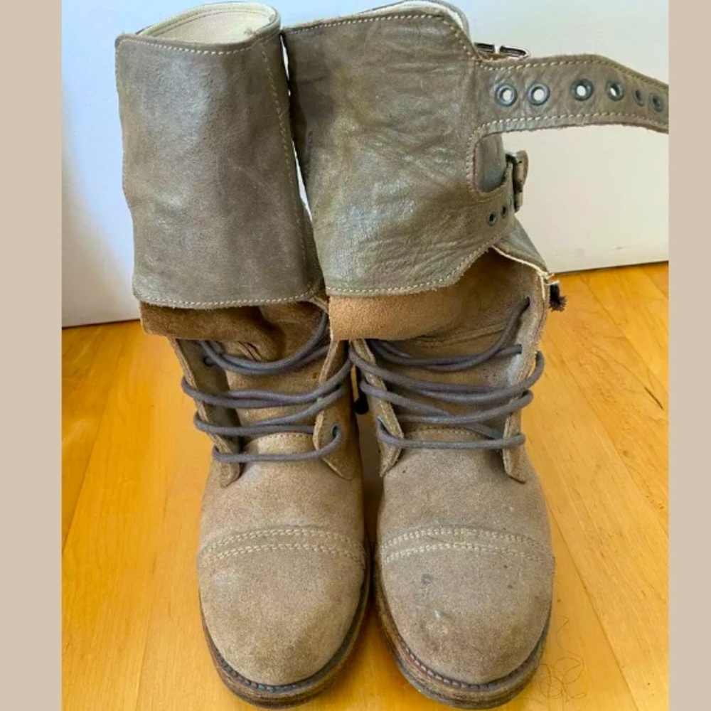 Allsaints Suede Leather Boots Damisi - 38 (7.5-8)